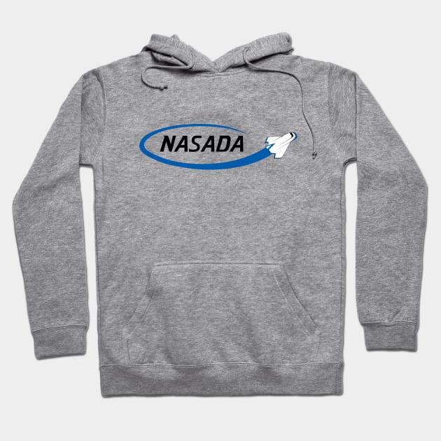 PR In Space NASADA Logo Hoodie by mavgagliano